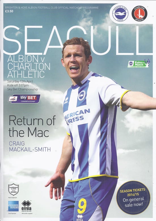 Brighton & Hove Albion FC v Charlton Athletic FC